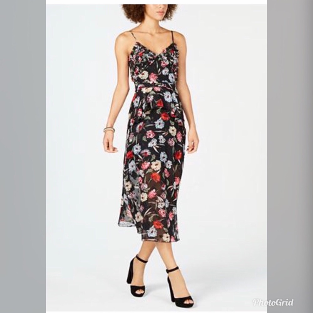 Foxiedox Women’s Floral Tiered Chiffon Dress